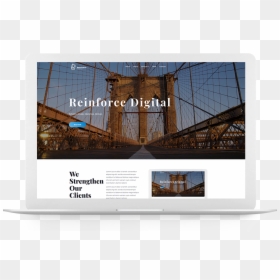 Digital Marketing Agency Reinforce Digital - Brooklyn Bridge, HD Png Download - suspension bridge png