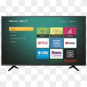55r6109 Front View Ui Website Scalemaxheightwzc1mf0 - Hisense Roku Tv 32 Inch, HD Png Download - flat screen tv on wall png
