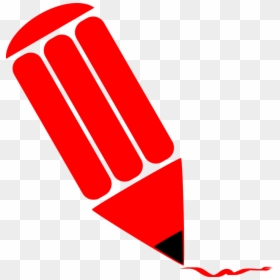 Orange Pencil Clip Art, HD Png Download - red scribble png