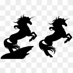 Silhouette Unicorn Computer Icons Clip Art - Unicorn Clipart Black And White, HD Png Download - lularoe unicorn png