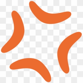 Angry Symbol Emoji Png, Transparent Png - emoji peach png