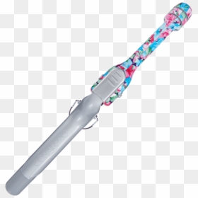 Blue Floral Print Curling Iron 1 Inch - Dagger, HD Png Download - curling iron png