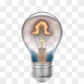 Incandescent Light Bulb, HD Png Download - broken light bulb png