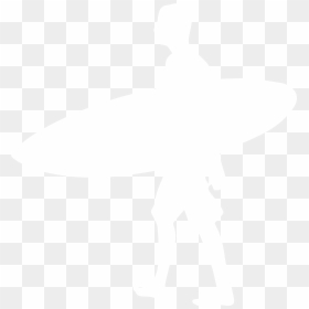 Surfing, HD Png Download - surfboard silhouette png