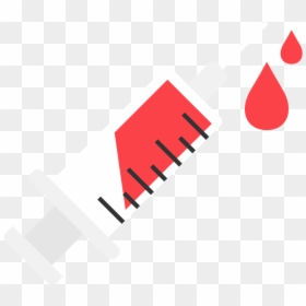 Syringe Flat Icon Vector - Graphic Design, HD Png Download - syringe icon png