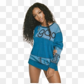 Sza Gap Sweatshirt, HD Png Download - black lady png