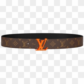 Louis Vuitton Belt Orange, HD Png Download - louis vuitton belt png