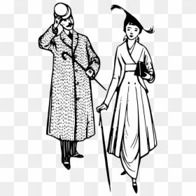 Gentleman And Lady Png, Transparent Png - black lady png