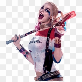 Suicide Squad Harley Quinn Sideview - Harley Quinn Png, Transparent Png - harley quinn chibi png