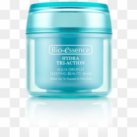 Hydar Tri Action Aqua Droplet Sleeping Mask - Bio Essence Night Cream, HD Png Download - sleeping mask png