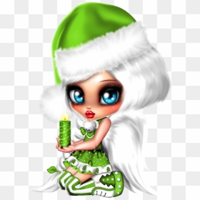 Lil Xmas Doll Transparent, HD Png Download - harley quinn chibi png
