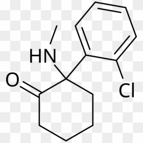 Chemical Compound Of Ketamine, HD Png Download - broken glass hole png