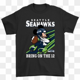 Raiders Mickey Mouse Shirt, HD Png Download - seahawks 12 png