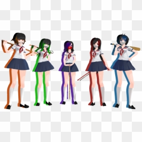 Quand Je Galère - Yandere Simulator Female Delinquents, HD Png Download - yandere chan png