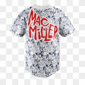 Mac Miller Baseball Jersey 02a - Active Shirt, HD Png Download - mac miller png