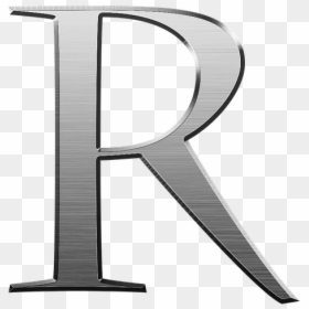 Letter R Png Metallic, Transparent Png - r symbol png