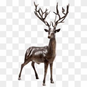 Deer Sculpture, HD Png Download - deer rack png