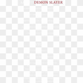 About Demon Slayer - Beige, HD Png Download - anime demon png