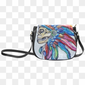 Tribal Skull Classic Saddle Bag/small - Handbag, HD Png Download - tribal skull png