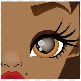 Cartoon, HD Png Download - eyelash vector png