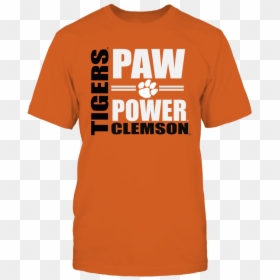 Clemson Tigers Gear Paw Power T Shirt - Revista Poder Y Negocios, HD Png Download - clemson tiger paw png