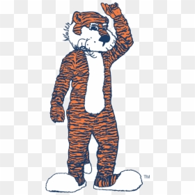 Clemson Tiger Mascot Cartoon , Png Download - Clemson Tigers Mascot Png, Transparent Png - clemson tiger paw png