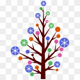 Christmas Tree, HD Png Download - colorful tree png
