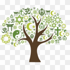 Picture - Interfaith Tree, HD Png Download - colorful tree png