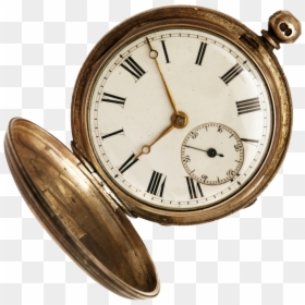 Pocket Watch Open, HD Png Download - time clock png