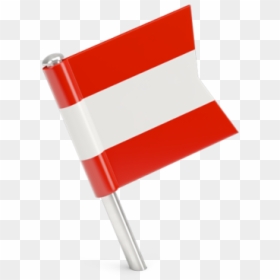 Square Flag Pin - Austria Flag Pin Png, Transparent Png - austria flag png