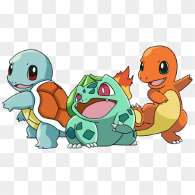 Picture - Ash Pikachu Bulbasaur Charmander Squirtle, HD Png Download - chimchar png
