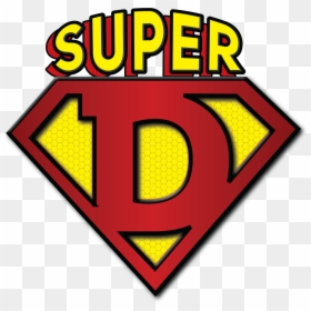 Super D Logo Hr - Super Hero Logo With Ad, HD Png Download - super hero logo png