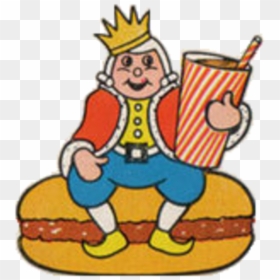 Hamburger Whopper Clip Art - First Burger King Logo, HD Png Download - burger king mascot png