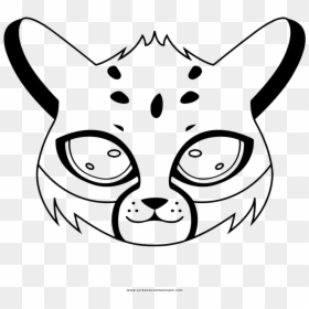 Cheetah Coloring Page - Cartoon, HD Png Download - cheetah face png