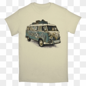 Peaceville Vw Bus Tshirt - T-shirt, HD Png Download - volkswagen van png