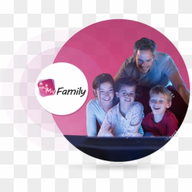 Shutterstock Family Watching A Movie, HD Png Download - family png image