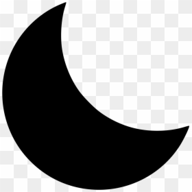 Transparent Hd Moon Png - Moon Black And White Icon, Png Download - hd moon png