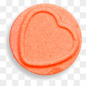Orange Heart Sweet - Circle, HD Png Download - small red heart png