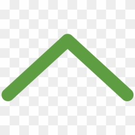 Up Arrow - Green Roof Outline Clipart, HD Png Download - green arrow up png