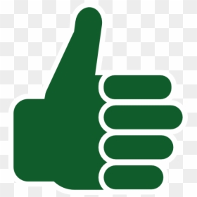 Thumb Clipart Green - Transparent Background Thumbs Up Png, Png Download - pulgar arriba png