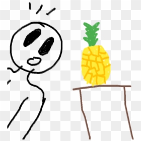 Illustration, HD Png Download - pineapple drawing png