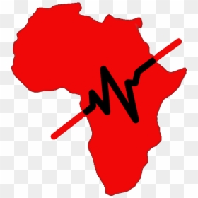 Transparent Heart Rate Clipart - Outline Silhouette Africa Map, HD Png Download - africa vector png