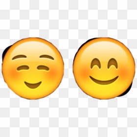 #sticker #happy #emoji #pleased #emoji #summer #break - 2 Smiling Faces, HD Png Download - summer emoji png
