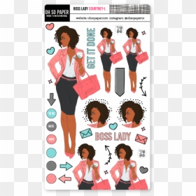 Boss Lady Planner Sticker, HD Png Download - boss lady png