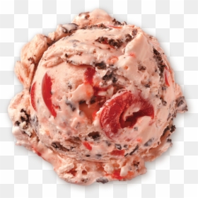 Homemade Brand Cherry Cordial Ice Cream Scoop - Amaretto Cherry Cordial Ice Cream, HD Png Download - ice cream scoops png