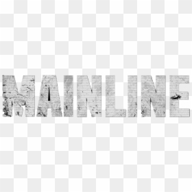 Mainilne Title Treatment Transparent Background - Monochrome, HD Png Download - title background png
