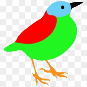 Colorful Bird Silhouette - Bird Silhouette Drawing, HD Png Download - sparrow silhouette png