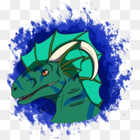 Inktober Day 15 Bakuub The Sea Dragon - Cartoon, HD Png Download - dragon horns png