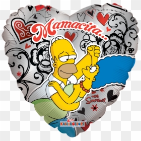 Homero Y Marge Enamorados - Bart Simpson Art In Love, HD Png Download - enamorados png