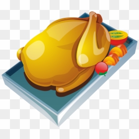 Roast Chicken Barbecue Recipe Food Cooking - Vector Cooked Chicken Png, Transparent Png - cooked fish png